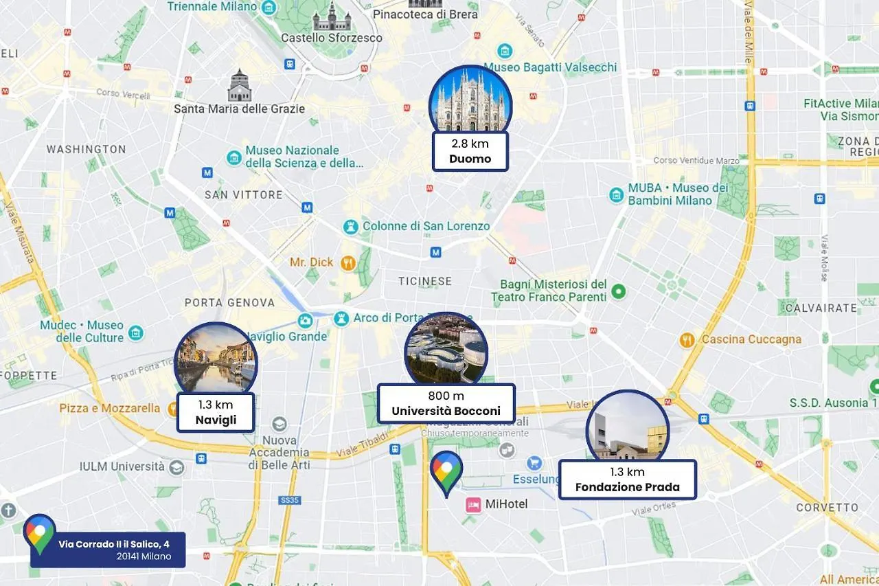 Appartamento Trilocale 95Mq Milano - Bocconi E Navigli 0*,
